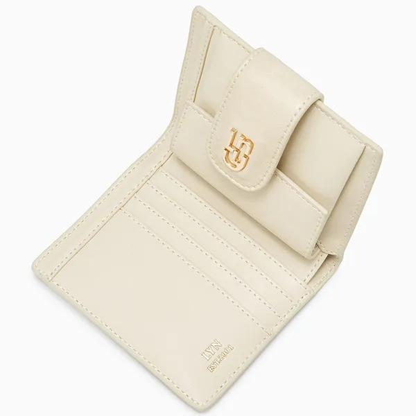 Ví Đựng Thẻ Nữ Lyn Handi Flap Wallet - Ivory LL25CWF960 Màu Kem - Túi xách - Vua Hàng Hiệu