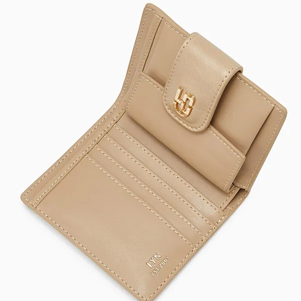 Ví Đựng Thẻ Nữ Lyn Handi Flap Wallet - Light Beige LL25CWF960 Màu Be - Túi xách - Vua Hàng Hiệu