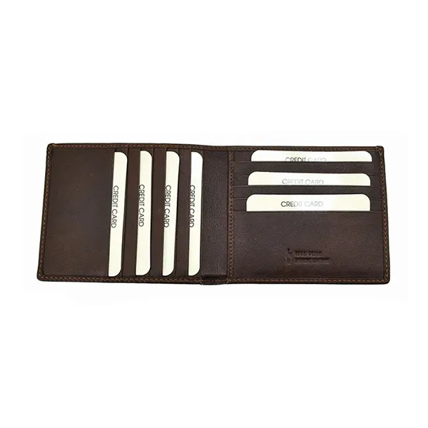 Ví Nam Gianni Conti Wallet 587116-20 Dark Brown Màu Nâu Đậm