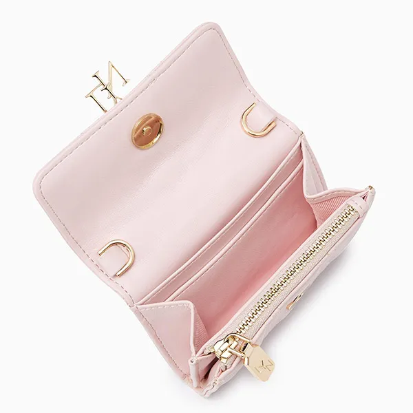 Ví Nữ Lyn Aurelia Short Wallet On Chain - Pink LL24FWF074 Màu Hồng - Túi xách - Vua Hàng Hiệu