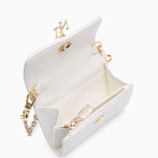 Ví Nữ Lyn Aurelia Short Wallet On Chain - White LL24FWF074 Màu Trắng - Túi xách - Vua Hàng Hiệu