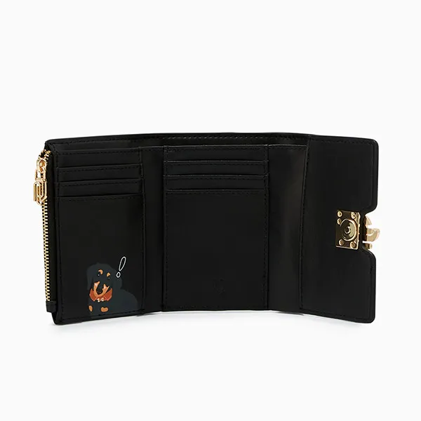 Ví Nữ Lyn Blossom Infinite Fold Wallet - Black LL25FWM008 Màu Đen - Túi xách - Vua Hàng Hiệu