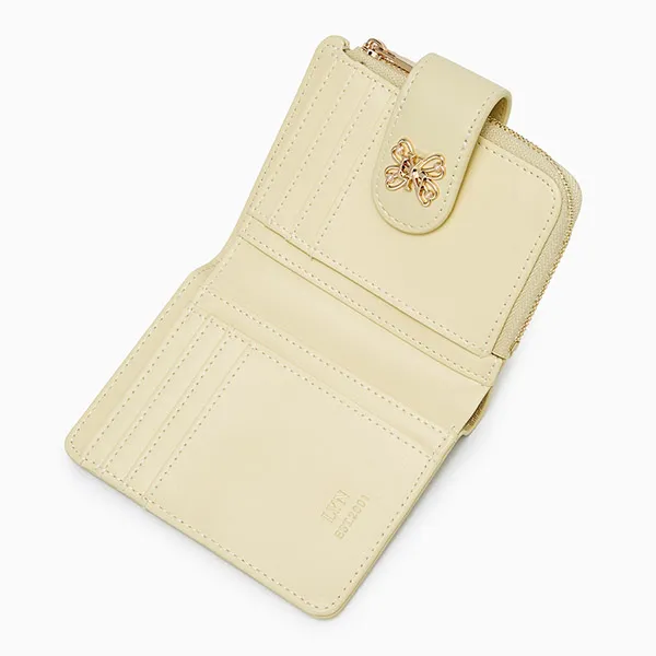 Ví Nữ Lyn Butterfly Short Wallet - Light Yellow LL25CWF074 Màu Vàng