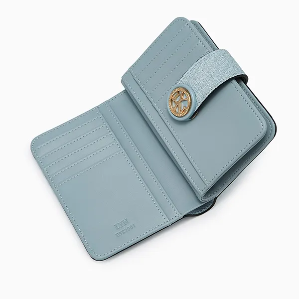 Ví Nữ Lyn Ivar Short Wallet - Blue Variation 2 LL25FWF011 Màu Xanh Blue - Túi xách - Vua Hàng Hiệu