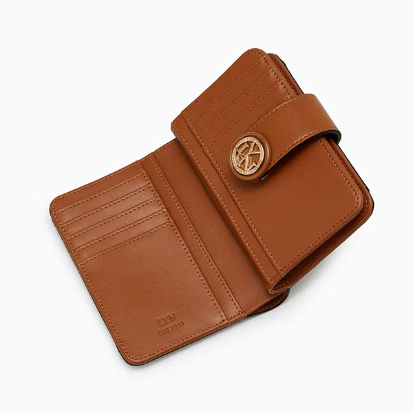 Ví Nữ Lyn Ivar Short Wallet - Brown LL25FWF011 Màu Nâu - Túi xách - Vua Hàng Hiệu