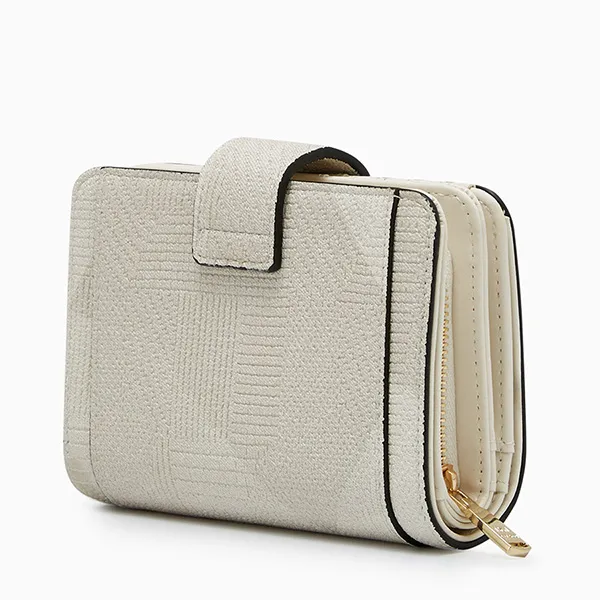 Ví Nữ Lyn Ivar Short Wallet - White Variation 2 LL25FWF011 Màu Trắng Kem - Túi xách - Vua Hàng Hiệu