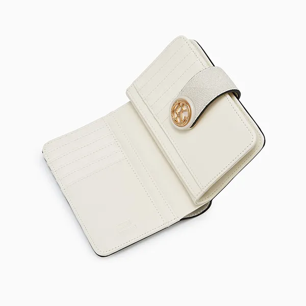 Ví Nữ Lyn Ivar Short Wallet - White Variation 2 LL25FWF011 Màu Trắng Kem - Túi xách - Vua Hàng Hiệu