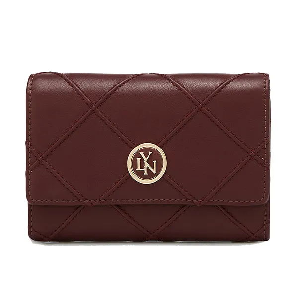 Ví Nữ Lyn Jaylen Short Wallet - Dark Red LL25FWF003 Màu Đỏ Đậm