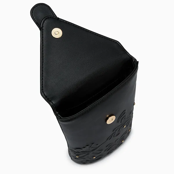 Ví Nữ Lyn Junni Phone Pocket Wallet On Chain - Black LL25CWF009 Màu Đen - Túi xách - Vua Hàng Hiệu
