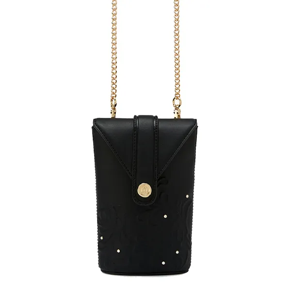 Ví Nữ Lyn Junni Phone Pocket Wallet On Chain - Black LL25CWF009 Màu Đen - Túi xách - Vua Hàng Hiệu