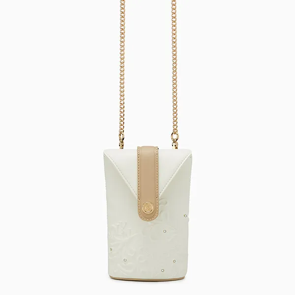 Ví Nữ Lyn Junni Phone Pocket Wallet On Chain - Ivory LL25CWF009 Màu Kem Be - Túi xách - Vua Hàng Hiệu