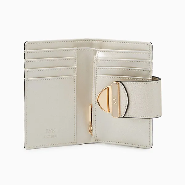 Ví Nữ Lyn Lena Short Wallet - Light Glitter Beige LL25CWF035 Màu Trắng Kem - Túi xách - Vua Hàng Hiệu