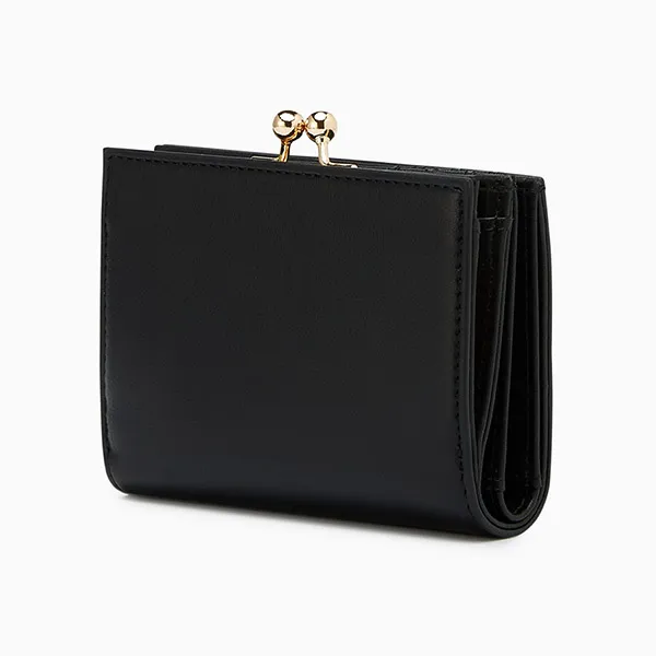 Ví Nữ Lyn Nyxia Infinite Frame Short Wallet - Black LL25CWM058 Màu Đen - Túi xách - Vua Hàng Hiệu