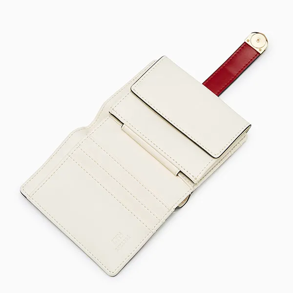 Ví Nữ Lyn Re-Edit Wonder Bi-Fold Wallet - Black Variation 2 L25FWWA017 Màu Trắng Đỏ