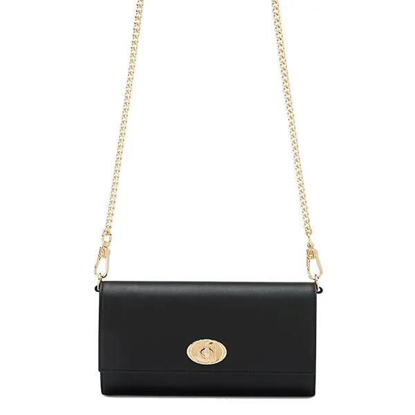 Ví Nữ Lyn Robyn Infinite Long Wallet On Chain - Black LL25CWM021 Màu Đen - Túi xách - Vua Hàng Hiệu