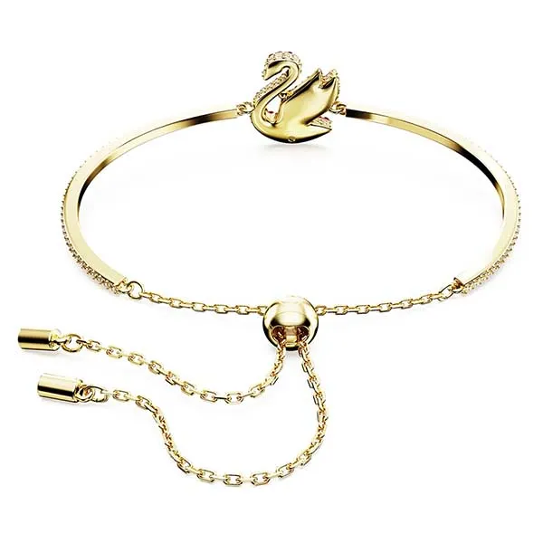 Vòng Đeo Tay Nữ Swarovski Bangle Swan, Medium, Red, Gold Tone Plated 5649774 Màu Đỏ Vàng - Trang sức - Vua Hàng Hiệu