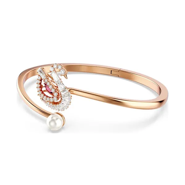 Vòng Đeo Tay Nữ Swarovski Dancing Bangle Swan, Red, Rose Gold-Tone Plated 5734556 Màu Vàng Hồng - Trang sức - Vua Hàng Hiệu