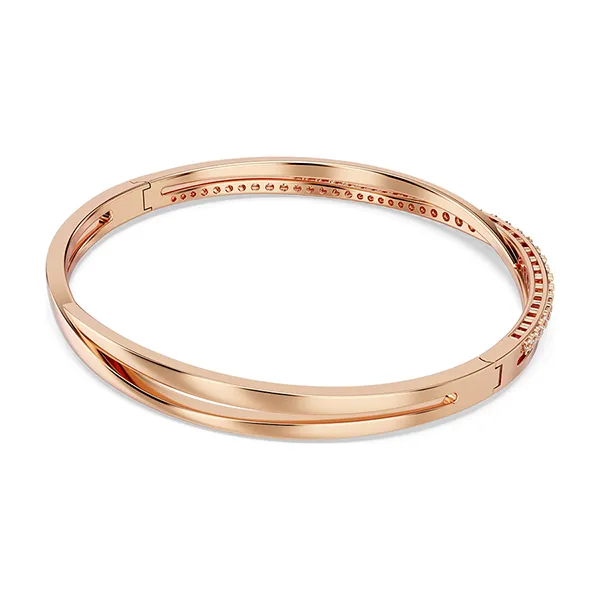 Vòng Đeo Tay Swarovski Hyperbola Bangle White, Rose Gold-Tone Plated 5620552 Màu Vàng Hồng - Trang sức - Vua Hàng Hiệu