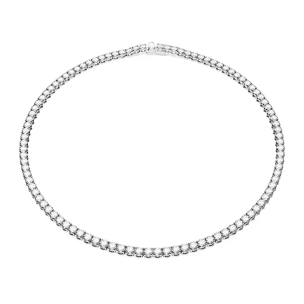 Vòng Đeo Tay Nữ Swarovski Matrix Tennis Necklace Round Cut, White, Rhodium Plated 5681796 Màu Bạc - Trang sức - Vua Hàng Hiệu