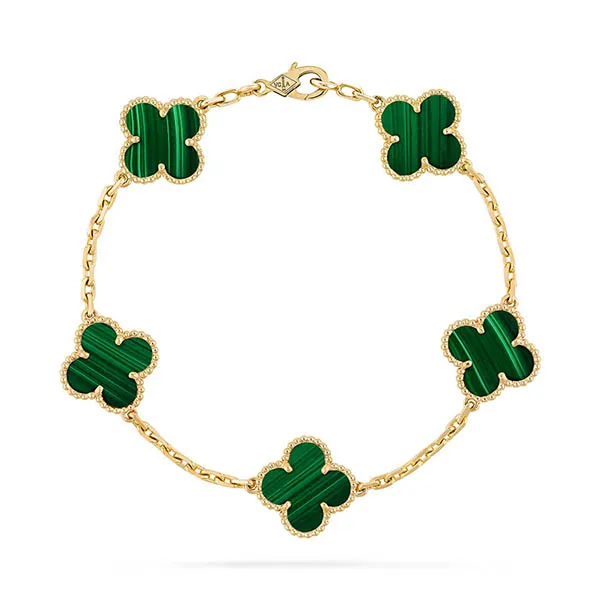 Vòng Đeo Tay Nữ Van Cleef & Arpels Vintage Vintage Alhambra Bracelet, 5 Motifs Màu Vàng Gold - Trang sức - Vua Hàng Hiệu