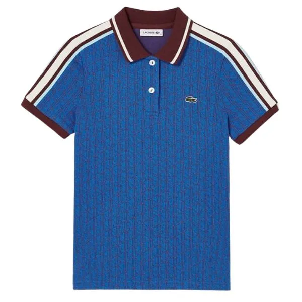 Áo Polo Nữ Lacoste Core Performance Polo Màu Xanh Đỏ Size 36