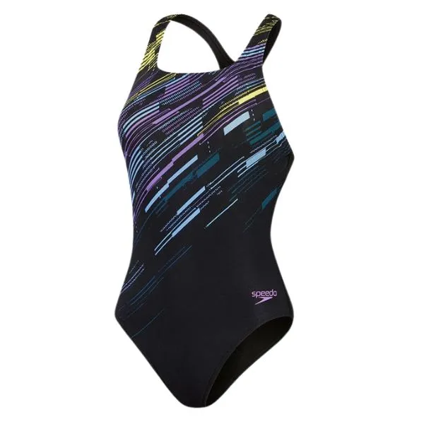 Đồ Bơi Một Mảnh Nữ Speedo Digital Placement Medalist Màu Đen Size 2XS