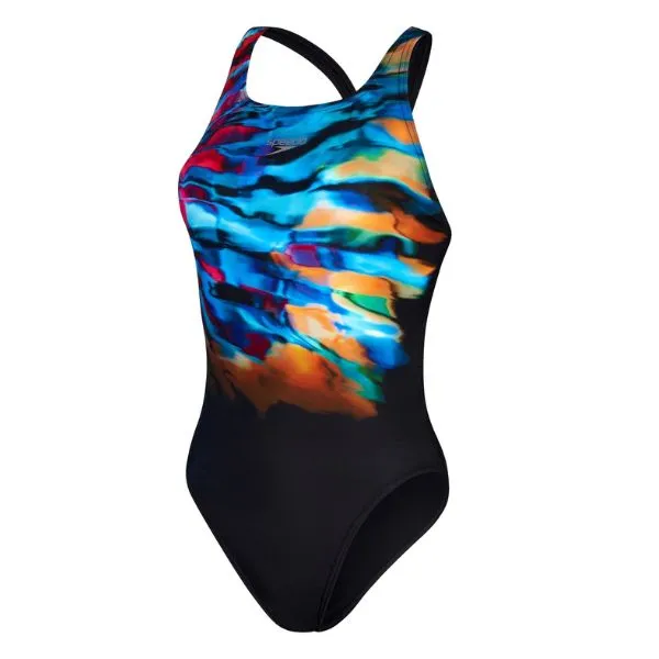 Đồ Bơi Một Mảnh Nữ Speedo Placement Digital Leaderback Phối Màu Size 2XS