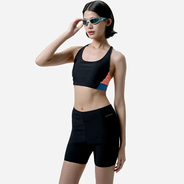 Áo Bơi Nữ Speedo Colourblock Tankini Top 8-00442200334 Màu Đen Size XS