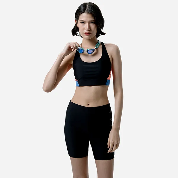 Áo Bơi Nữ Speedo Colourblock Tankini Top 8-00442200334 Màu Đen Size XS