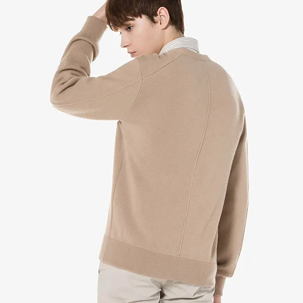 Áo Cardigan Nam Lacoste Men's AH360E 02S Màu Be Size 3