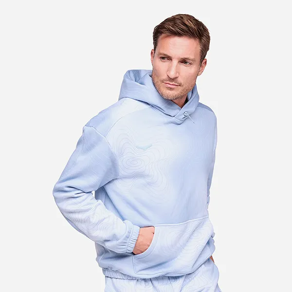 Áo Hoodie Unisex Hoka Essential Print 1158070-BDT Màu Xanh Blue Size L
