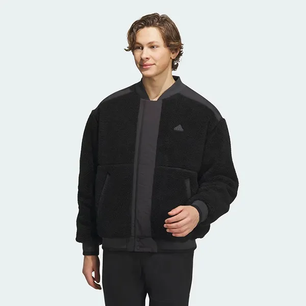 Áo Khoác Nam Adidas Fleece College Eight Padded Jacket Il8919 Màu Đen Size M