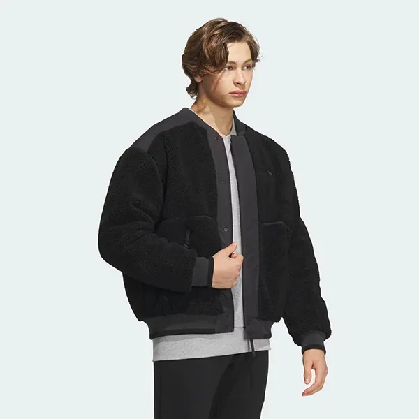 Áo Khoác Nam Adidas Fleece College Eight Padded Jacket Il8919 Màu Đen Size M