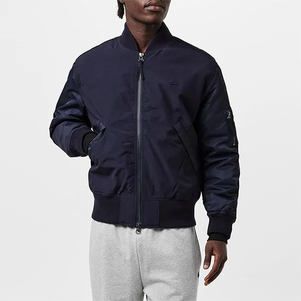 Áo Khoác Nam Lacoste Men's Bomber Jacket Màu Xanh Navy