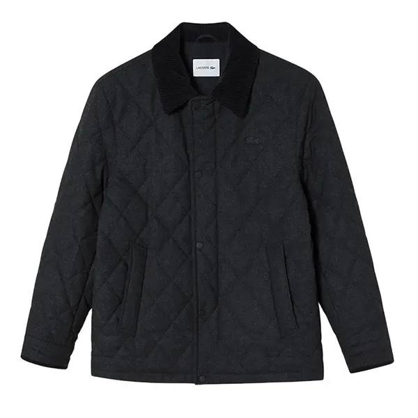 Áo Khoác Nam Lacoste Men's Quilted Jacket BH670E - 050 Màu Đen