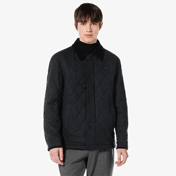 Áo Khoác Nam Lacoste Men's Quilted Jacket BH670E - 050 Màu Đen