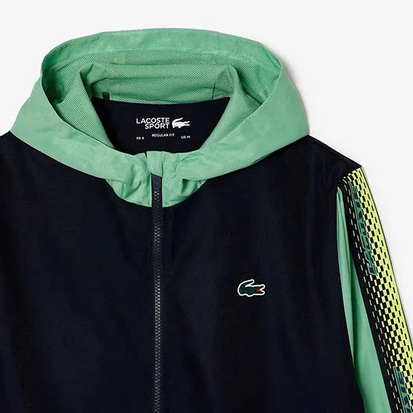 Áo Khoác Nam Lacoste Men's Regular Fit Tennis Màu Xanh