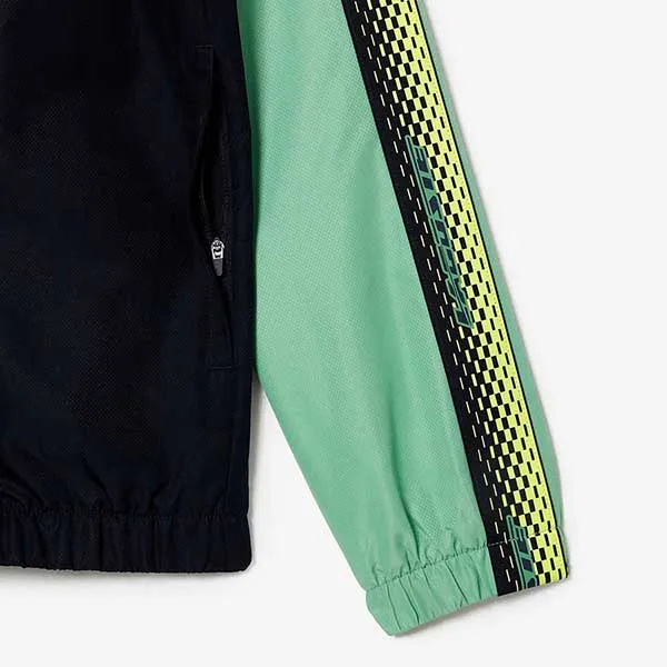 Áo Khoác Nam Lacoste Men's Regular Fit Tennis Màu Xanh