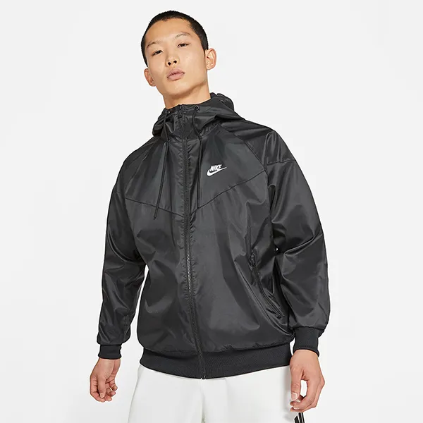 Áo Khoác Nam Nike Sportswear Windrunner Men's Hooded Jacket DA0002-010 Màu Đen Size XL