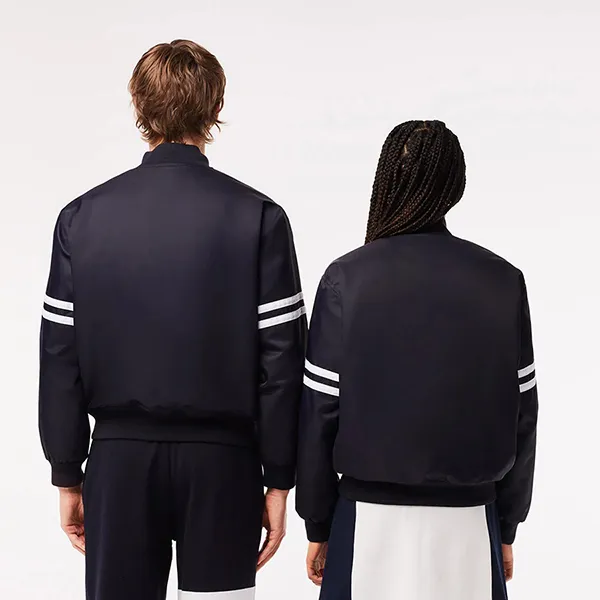 Áo Khoác Unisex Lacoste Padded Water-Repellent Bomber Jacket BH0127 HDE Màu Xanh Đen Size M
