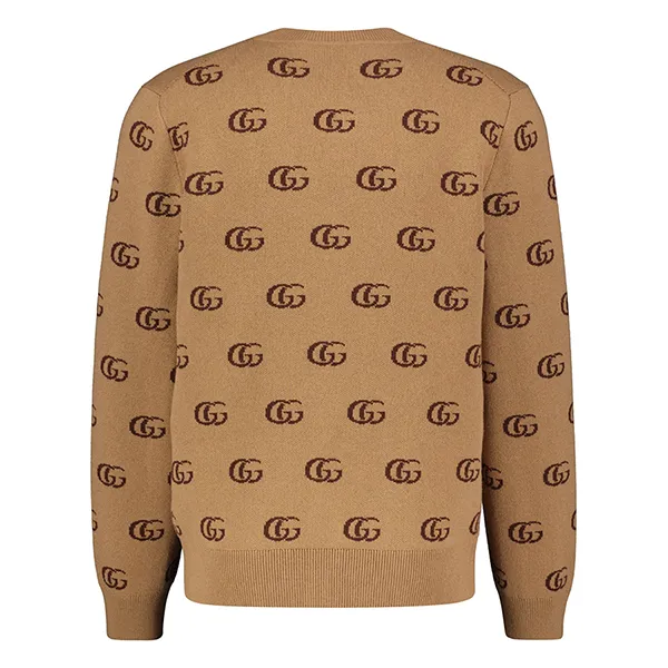 Áo Len Cardigan Nam Gucci Men's Cardigan Cashmere Màu Nâu Size XS