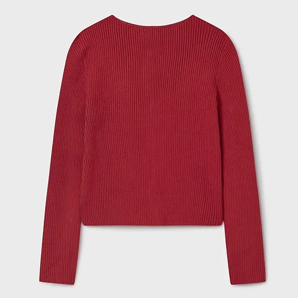 Áo Len Cardigan Nữ WHOAU Ribbed Button WHCKF4742F Màu Đỏ Size S