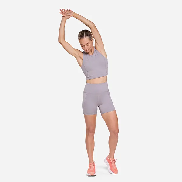 Áo Ngực Thể Thao Nữ Hoka One One Elaro Crop Light Support Bra Purple 1141760-ASTRL Màu Tím Size XS