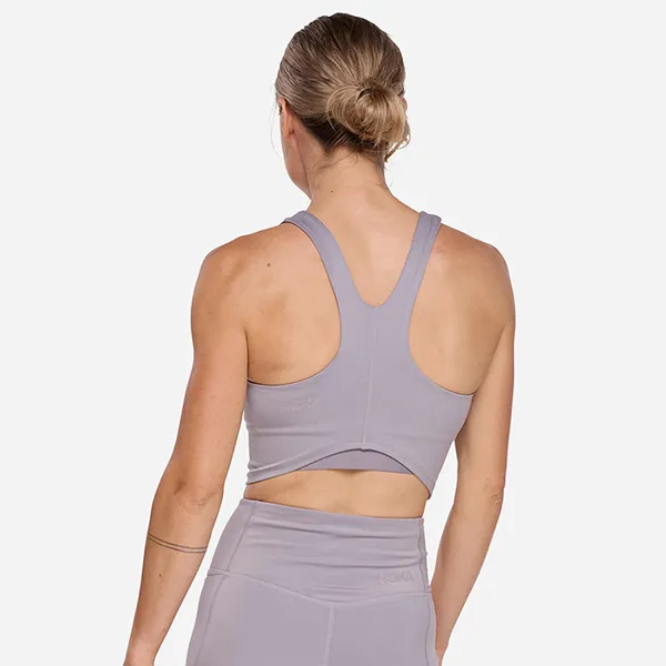 Áo Ngực Thể Thao Nữ Hoka One One Elaro Crop Light Support Bra Purple 1141760-ASTRL Màu Tím Size XS