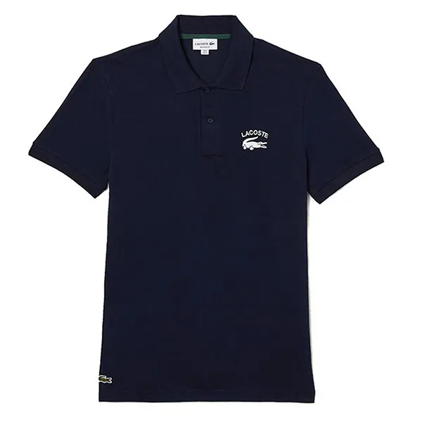 Áo Polo Nam Lacoste Regular Fit Branded Stretch PH9535 - 166 Màu Xanh Navy Size 4