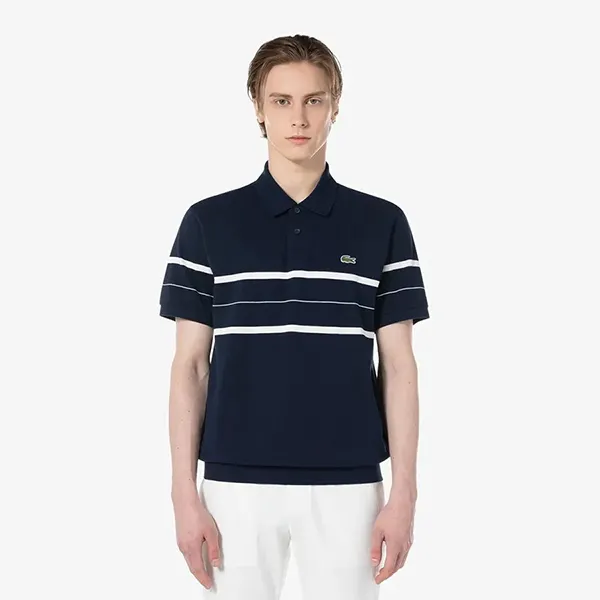 Áo Polo Lacoste Regular Fit PH3105 HDE Màu Xanh Navy Size 5
