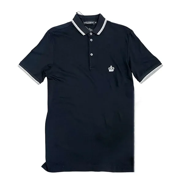 Áo Polo Nam Dolce & Gabbana D&G Logo G8GI2T Màu Xanh Navy Size 44