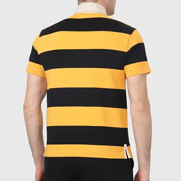 Áo Polo Nam Gucci Striped Shirt In Yellow And Black Màu Vàng Đen Size XS
