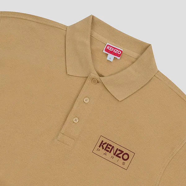 Áo Polo Nam Kenzo Paris Classic Logo FC65PO0034PU 11 Màu Be Size M