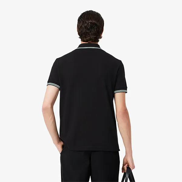 Áo Polo Nam Lacoste Men's Polo Shirt Straight Fit Petit Piqué Material L.12.12 PH2743-10 031 Màu Đen Size 3